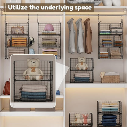 4 Tier Hanging Closet Organizer