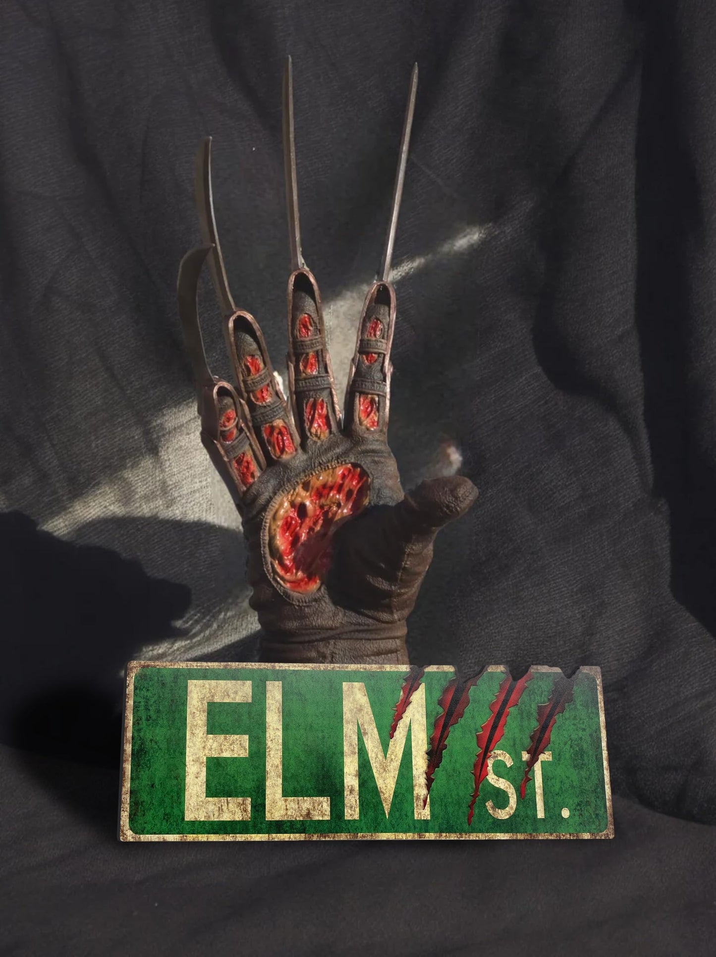 flinelife Wooden Elm Street Sign,16X6, Horror Movie Sign - Perfect For Horror Movie Lovers Sign Gift