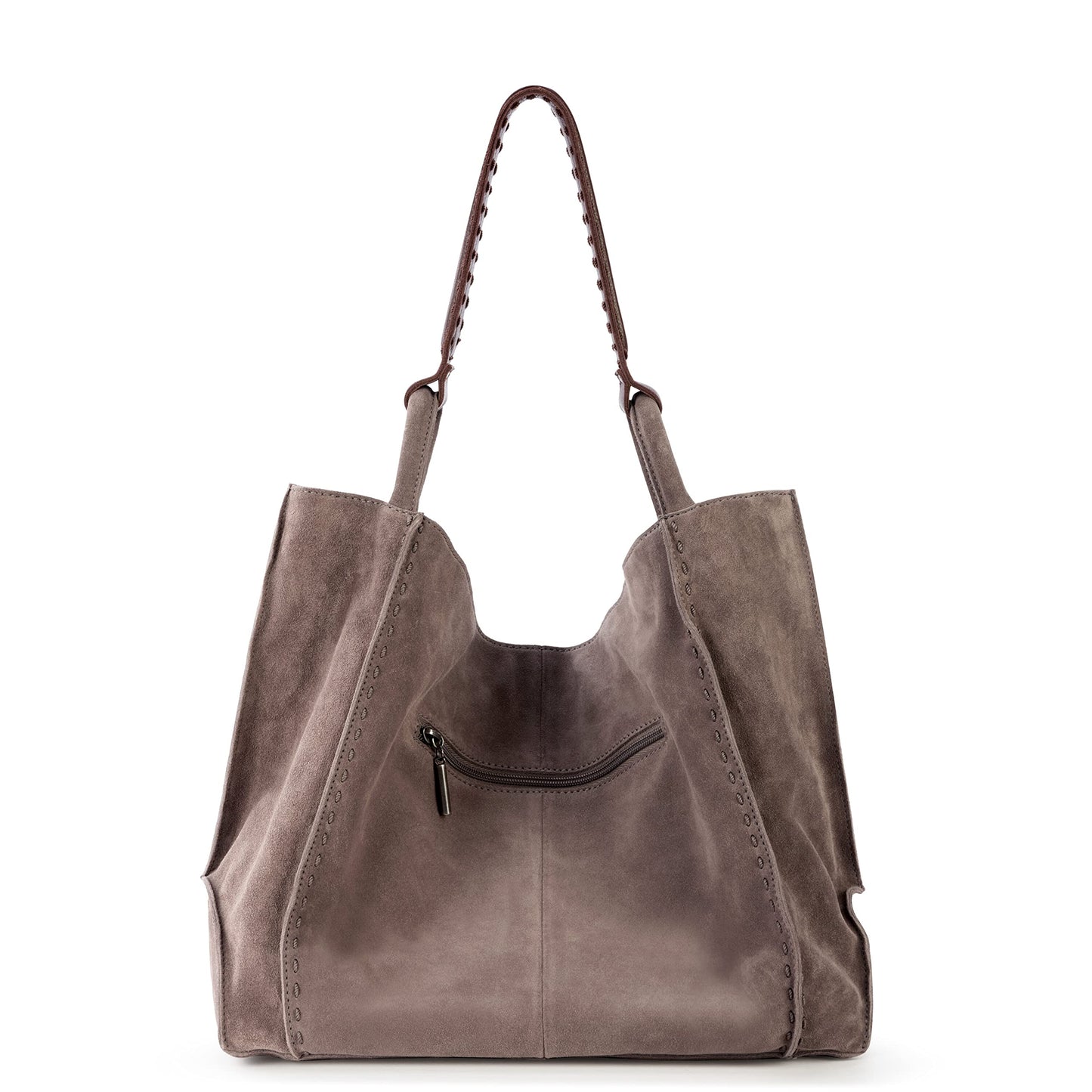 The Sak Los Feliz Large Tote Bag - Premium Leather Handbag With Stylish Design For Everyday, Travel, Beach Bag - Roomy, Durable, Lined Purse With Shoulder Bag Strap, Zipper Pocket