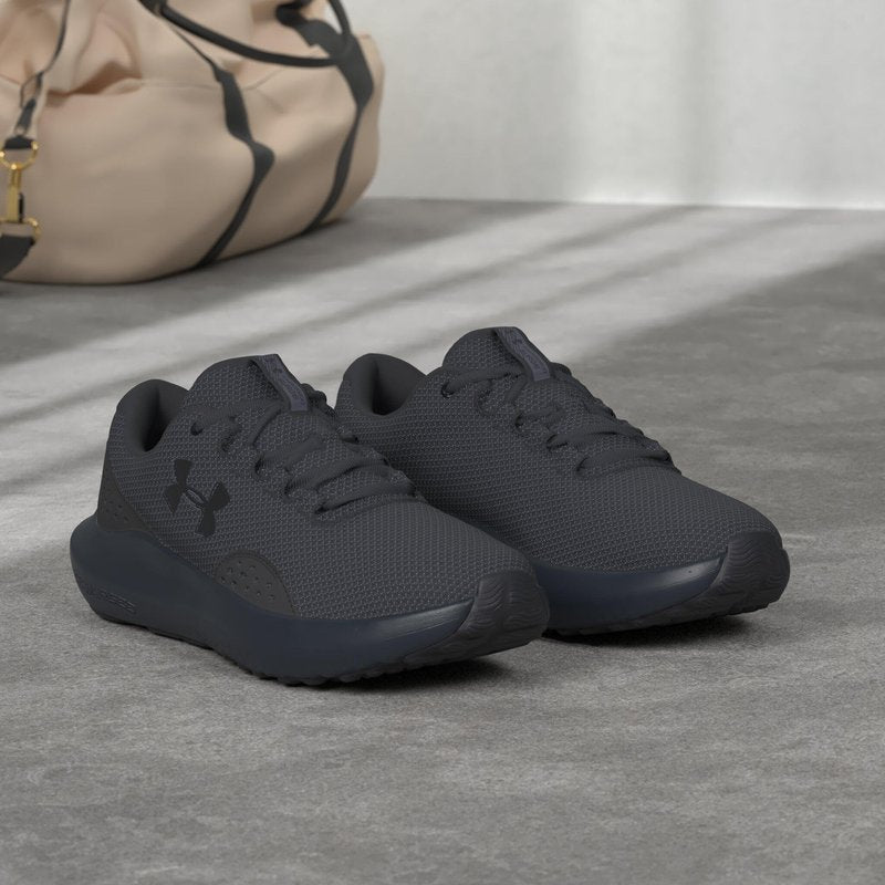 Under Armour Men's Charged Surge 4, (002) Black/Black/Black, 9.5, US