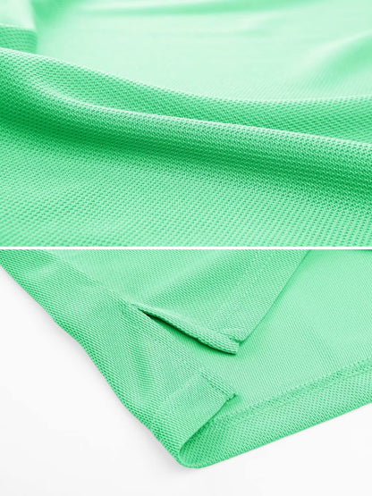 MAGCOMSEN Golf Polo for Men Short Sleeve T Shirts Work Shirts Lightweight Shirts Quick Dry Shirts Mint Green XXL