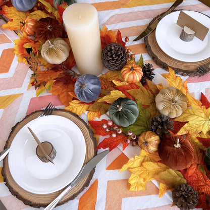 Winlyn 12 Pcs Assorted Small Faux Harvest Velvet Pumpkins Decorative Rust Olive Gold Gray Fabric Foam Pumpkins 3" for Fall Wedding Thanksgiving Halloween Table Centerpiece Farmhouse Decor
