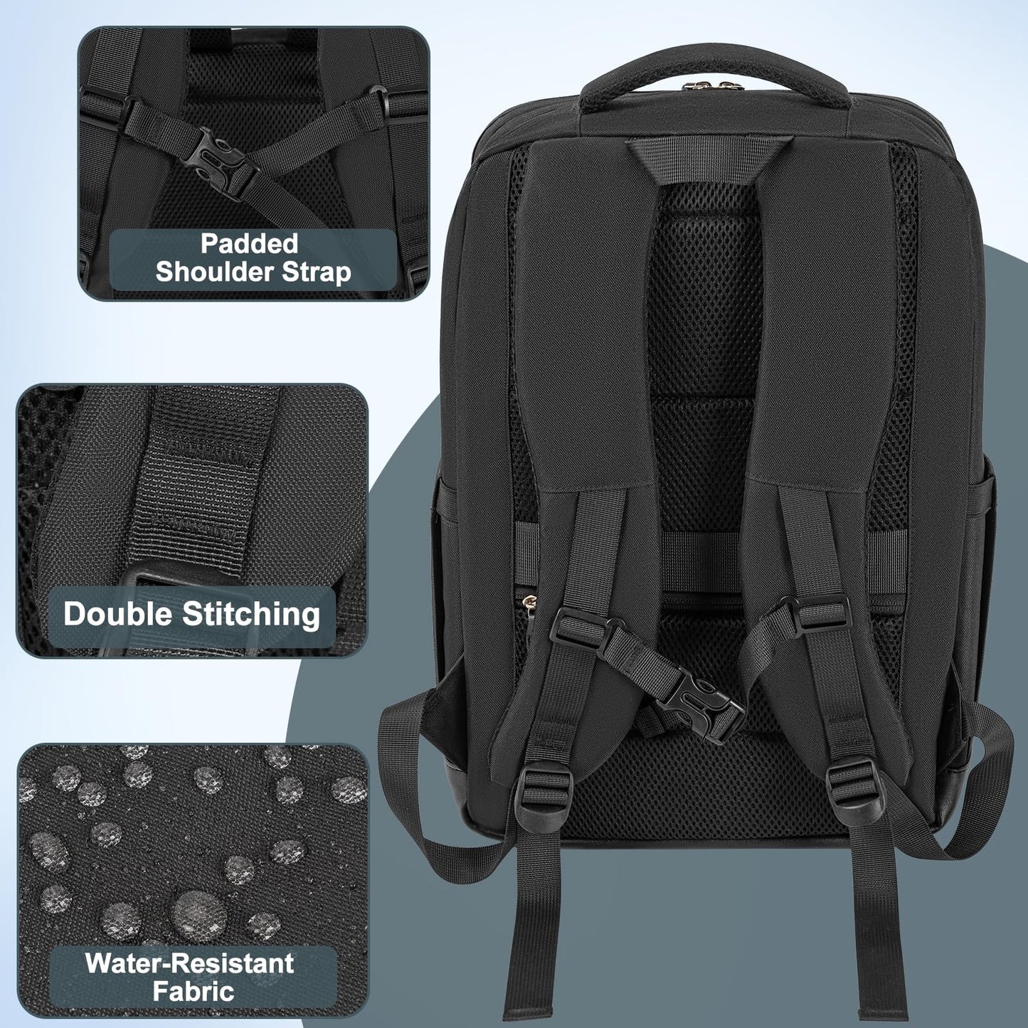 OUUTMEE Large Chef Knife Backpack, Knife Carrier Chef Utensil Case with Multiple Pockets and Slots, Knife Bags for Chefs Professional