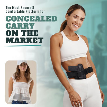 Tactical Schnauzer Concealed Carry Gun Belt | Use Your Own IWB Holster for Secure Retention and Safe Trigger Guard Protection - Concealed Carry for Men & Women