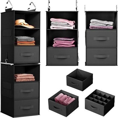 Pipishell 6-Shelf Hanging Closet Organizer