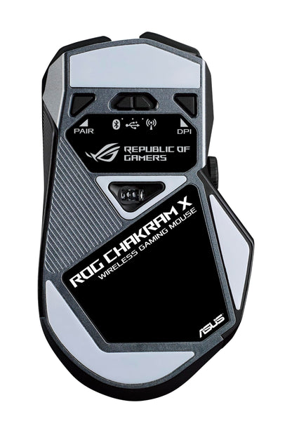 ASUS ROG Spatha X Wireless Gaming Mouse (Magnetic Charging Stand, 12 Programmable Buttons, 19,000 DPI, Push-fit Hot Swap Switch Sockets, ROG Micro Switches&Paracord and Aura RGB lighting),Black