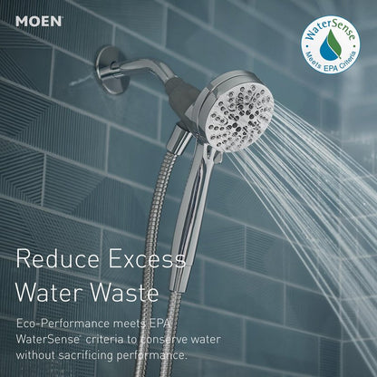 Moen Engage Magnetix Shower Head with Handheld Sprayer, 6 Spray Functions, Spot Resist Brushed Nickel, 26100EPSRN