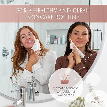 50 Disposable Face Towels Plant-Based Makeup Remover Wipes