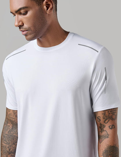 5 Pack Men’s Active Quick Dry Crew Neck T Shirts | Athletic Running Gym Workout Short Sleeve Tee Tops Bulk (Set 17, Small)