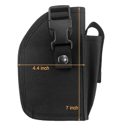Depring Tactical Belt Holster with Mag Pouch for Handguns with Light or Laser Attachment Universal Outside The Waistband Holster Black