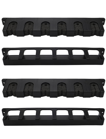 Ducurt Horizontal Fishing Rod Rack Holders Wall-mounted Fish Pole Holder for Garage & Boat 6-Rod Storage Racks -1 Pair Rod Holder Rod Holder (2 Pair Vertical Black)