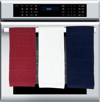 Patriotic Red White Navy Blue Kitchen Hand Dish Towels Oversized 28"x18"