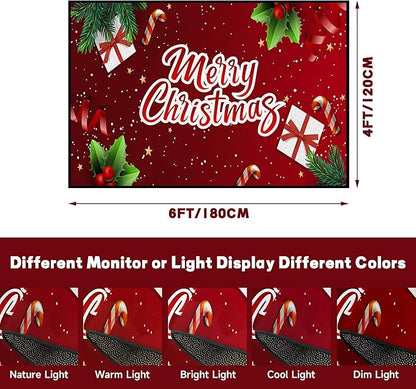 Christmas Rug Xmas Holiday Decorative Christmas Tree and Snowflake Pattern Welcome Mat for Home Decoration Non Slip Outdoor Indoor Entrance Floor Mat,71" X 47"