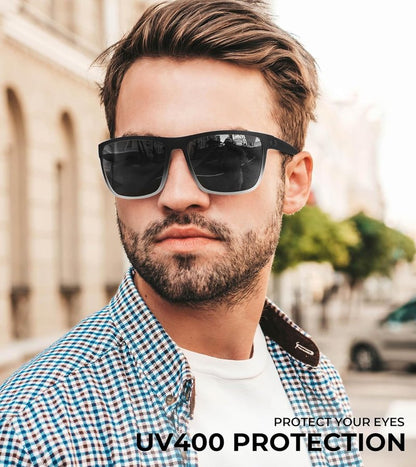 KALIYADI Men's Polarized Sunglasses - Classic UV Protection for Driving, Fishing, Golf | Stylish Design
