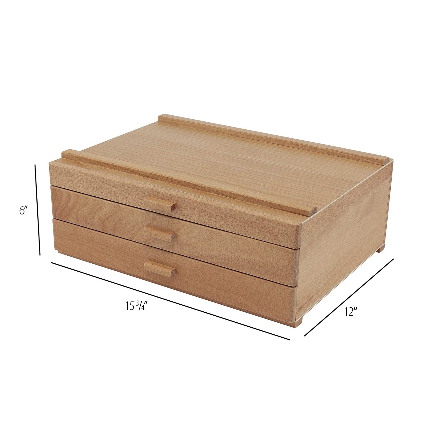 HG Art Concepts Artists Storage Chests - Premium Studio Organizer for Paint Tubes, Brushes, Pecils, Markers, & More! - 3 Drawer - 2 Pack