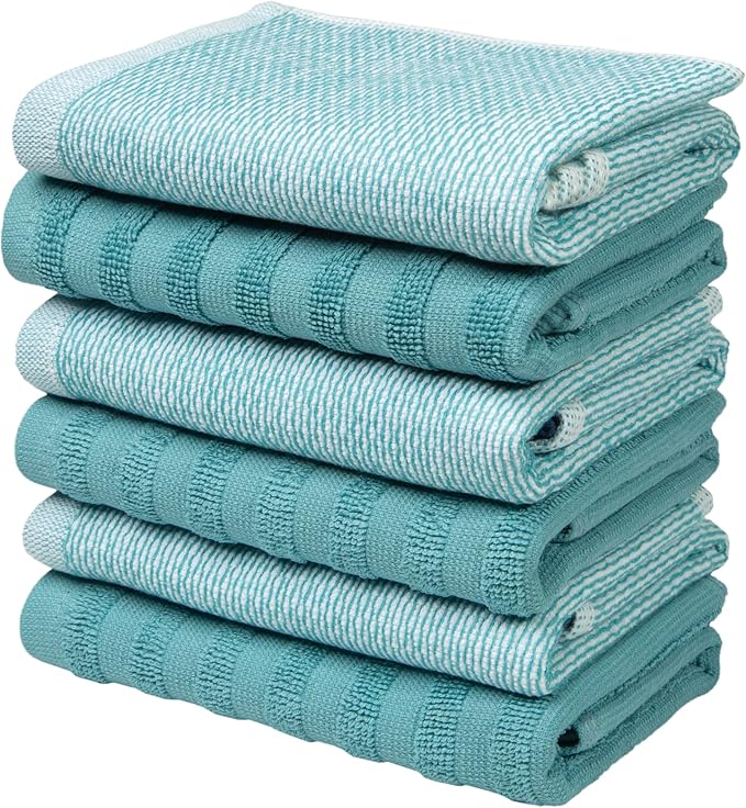 Bumble Premium Dish Cloths 13"x13" | 100% Natural Ring Spun Cotton | 400 GSM |