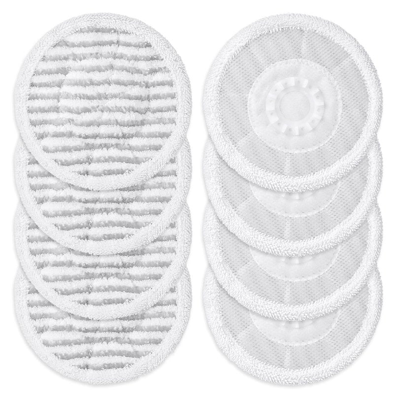 Jikefa 8 Pack Steam Mop Pads Compatible with Shark S8201 S8001 S7001 S7201 S7005 S7000 Series, S7000AMZ S7001TGT– Microfiber Replacement Scrub Pad, All-in-One Reusable Cleaning Refills for Hard Floor