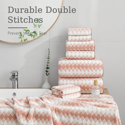 4 Piece Extra Large Bath Towel Set Oversized Bath Sheet 35"x70" Bathroom Towel