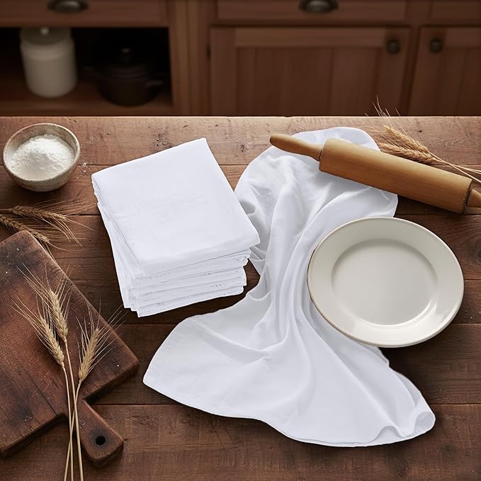Utopia Kitchen White Flour Sack Towels 100% Cotton Tea Towels