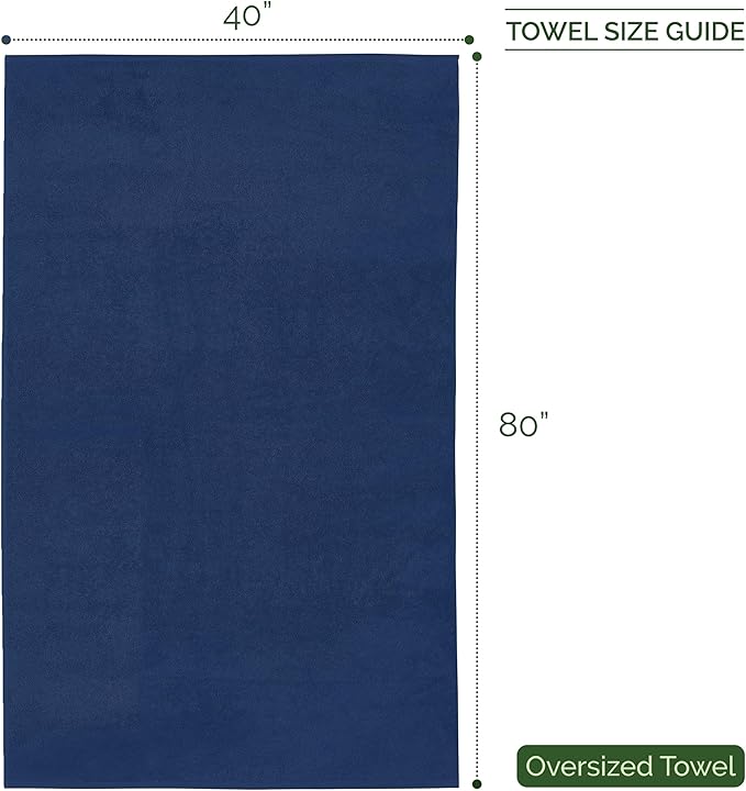 Elegant Comfort Three Line Popcorn Extra Large Luxury Bath Towel