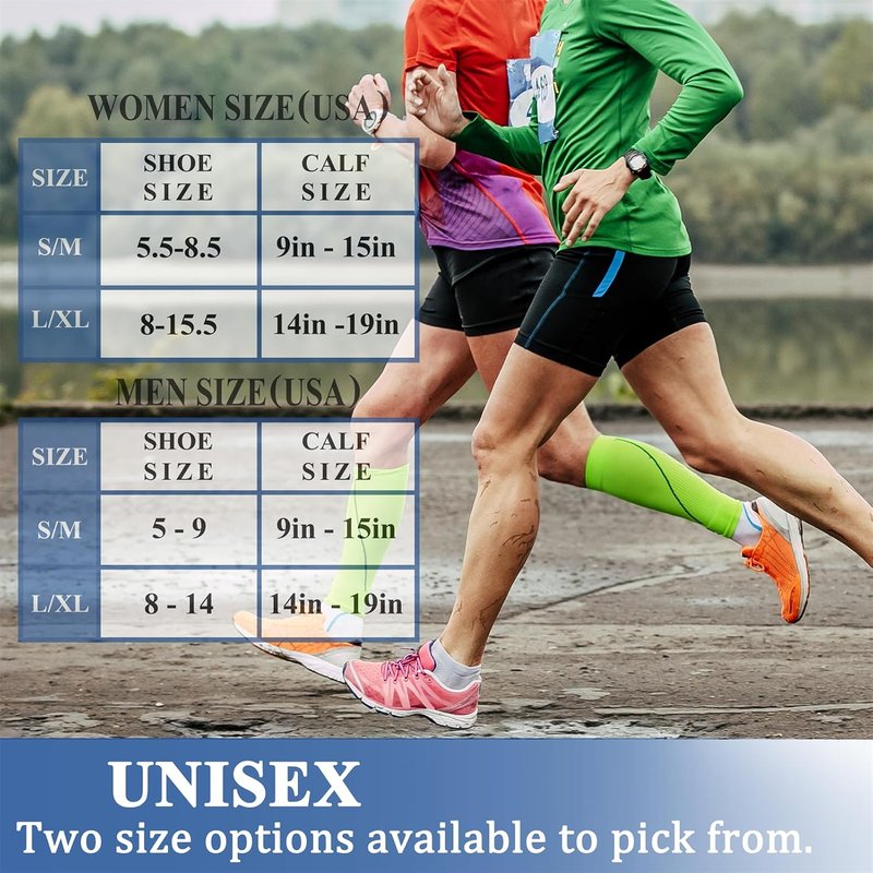 Compression Socks for Women & Men - 15-20 mmHg Circulation Support | 8 Pairs for Athletic Cycling