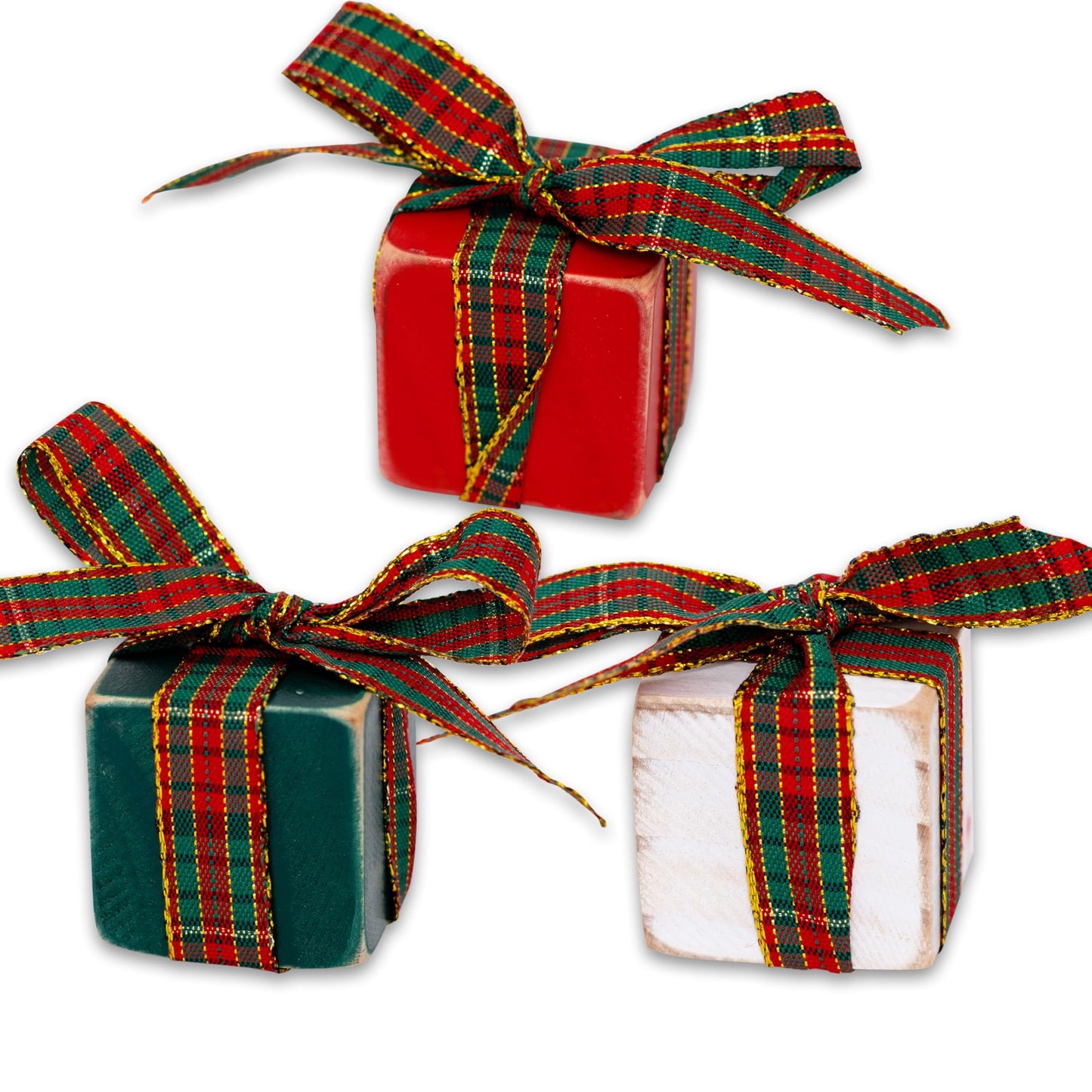 Capiont Christmas Mini Wood Book Stack - Christmas Decorations,Faux, Mantle Decor,Nostalgic Holiday Decorations,Tree Decor, Wood (Wood Christmas Decor)