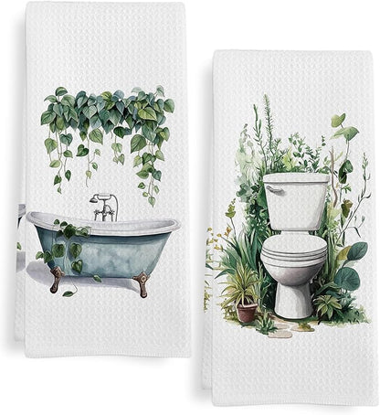 Sage Green Eucalyptus Hand Towels