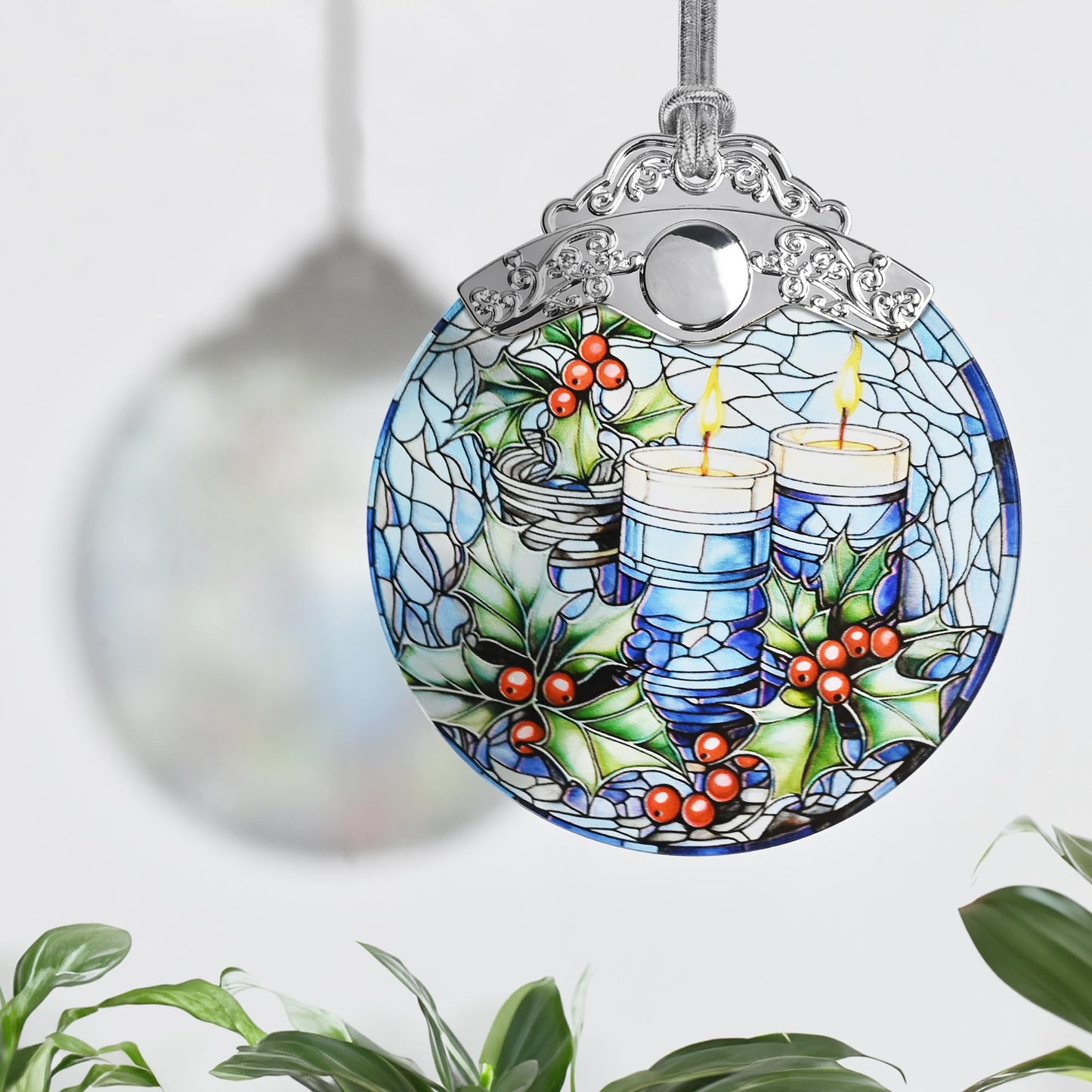 Christmas Ornaments, Jocidea Christmas Decorations for Tree, Christmas Tree Ornaments, Christmas Keepsake Gifts - Candle