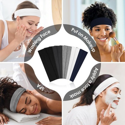 10 PCS Headbands for Women - Fashion Non Slip Headbands for Women and Men Perfect for Sports and Outdoor Activities in Summer, Including Running, Yoga, Cycling, Gym Workouts