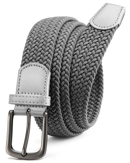 CHAOREN Stretch Mens Belt - Braided Elastic Golf Belt for Men 1 3/8"- Fits Casual Jeans & Shorts