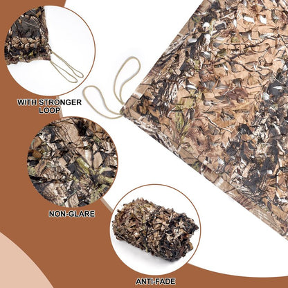 Camo Netting Camouflage Netting with Mesh Backing Military Camo Nets Sunshade Fence Tarp Net Lightweight Great for Duck Hunting Blind Shooting Photography