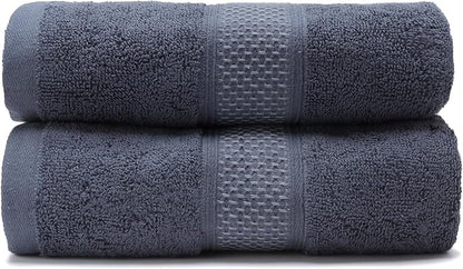 Cotton Bath Towels Set, 2-Piece Set Super Absorbent Quick Drying, Suitable