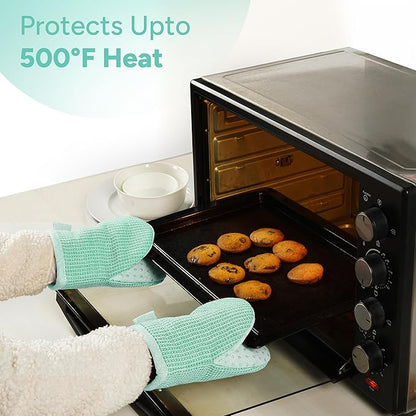 Casa Platino Heat Resistant Oven Mitts & Pot Holders, 4-Piece – Oven Mitt