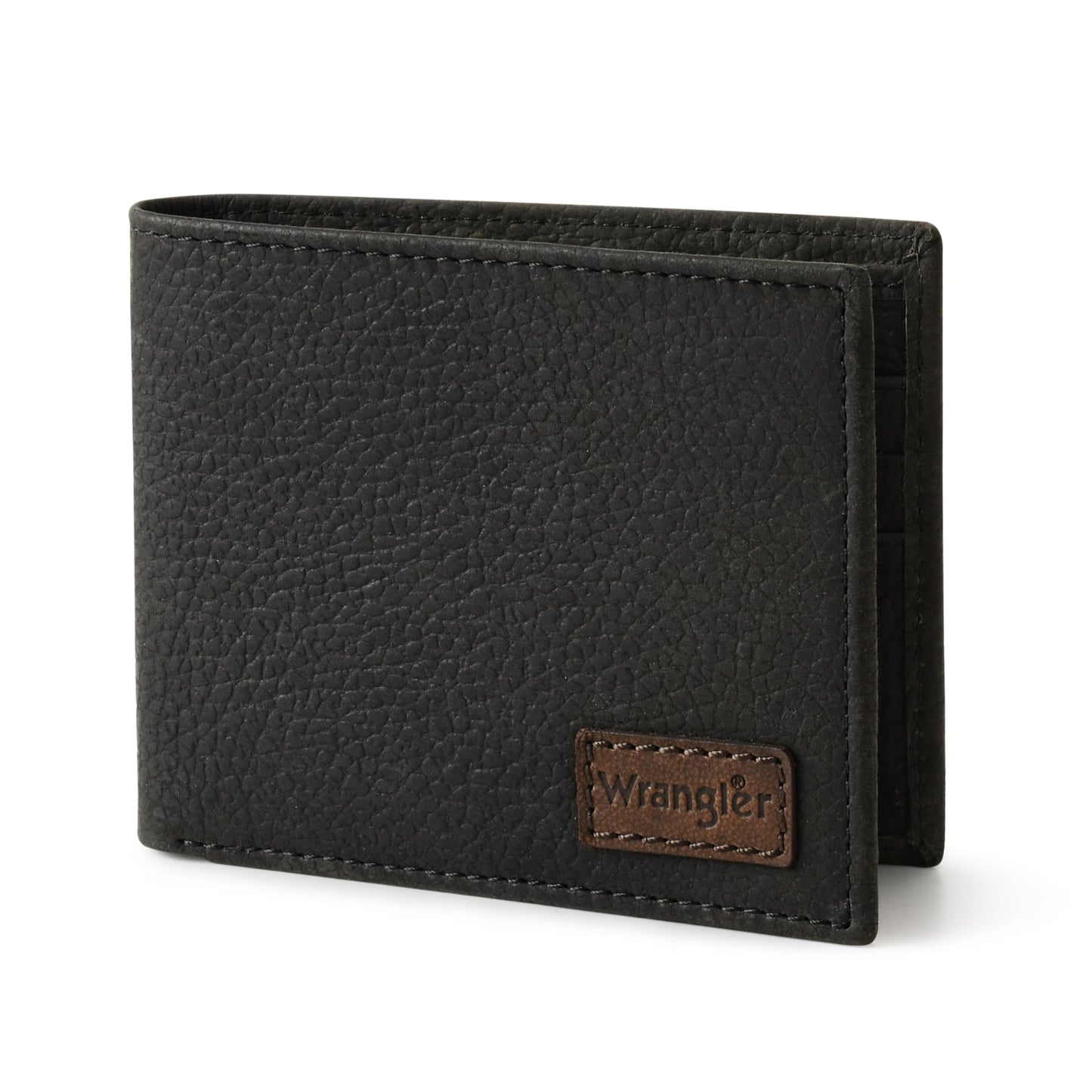 Wrangler Bifold Wallet for Men, Slim Casual Genuine Leather Purse, RFID Blocking, Gift for Him