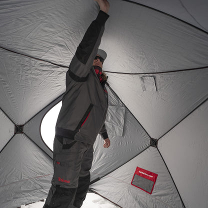 Eskimo Outbreak™ 350XD, Pop-Up Portable Shelter, Red/Black, 3-4 Person, 40350 , 126" x 126"
