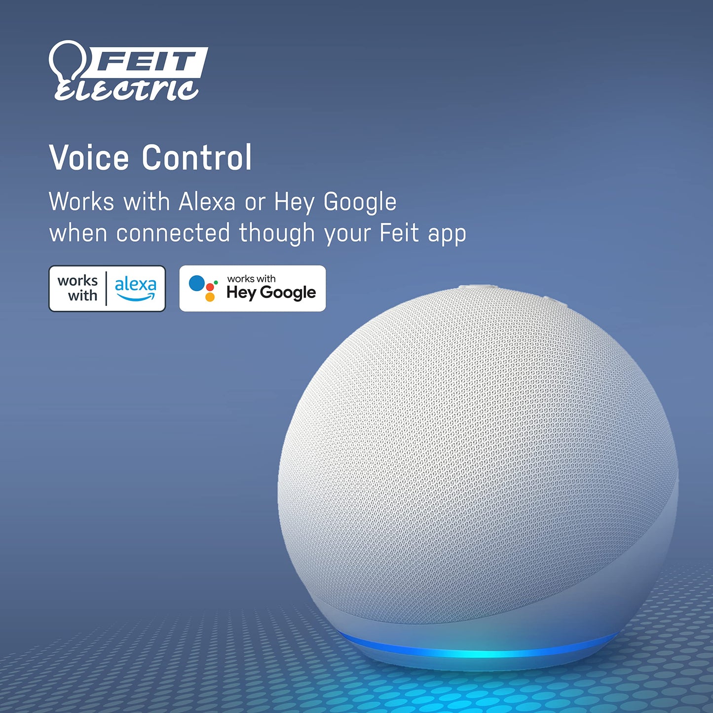 Feit Electric Indoor Smart WiFi Plug Works with Alexa and Google Home, No hub Required, 2.4 Ghz Network Only, Remote Control from Anywhere 15 Amp Smart Outlet Plug, Indoor, White with Night Light