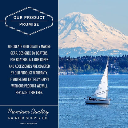 RainierSupplyCo Boat Scuff Eraser - Magic Boat Erasers for Cleaning Seats, Hulls, & Interiors - Non-Toxic & Safe for Vinyl, Leather & Fiberglass Surfaces - Ideal for Pontoon and Marine Cleaning Kits