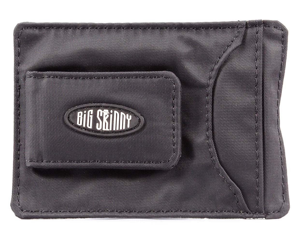 Big Skinny Men's Magnetic Money Clip Slim Wallet, Holds Up to 12 Cards, Black