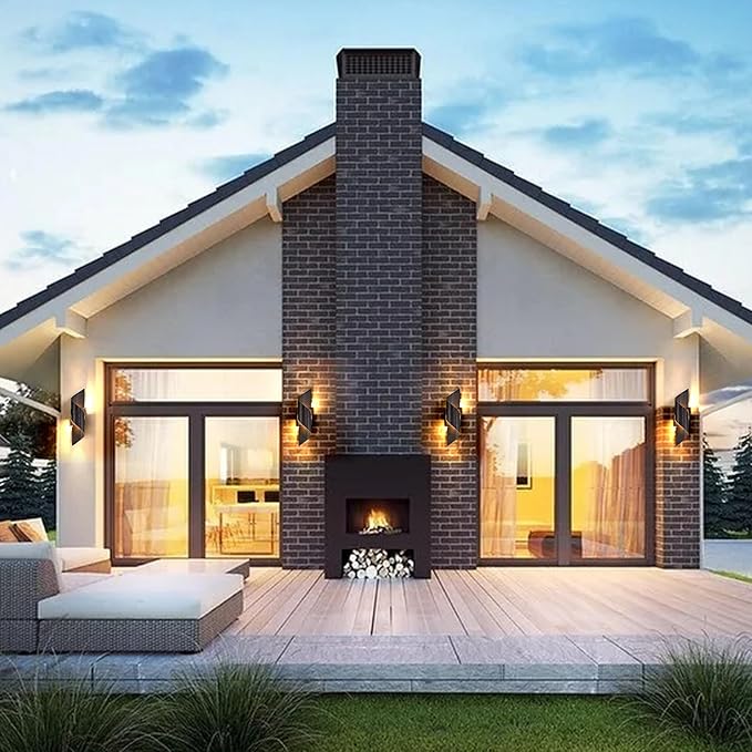 LED Up Down Wall Light, Porch Light, Exterior LED Wall Mounted Light, Modern Outdoor Wall Sconce, Light Fixture for Indoor and Outdoor