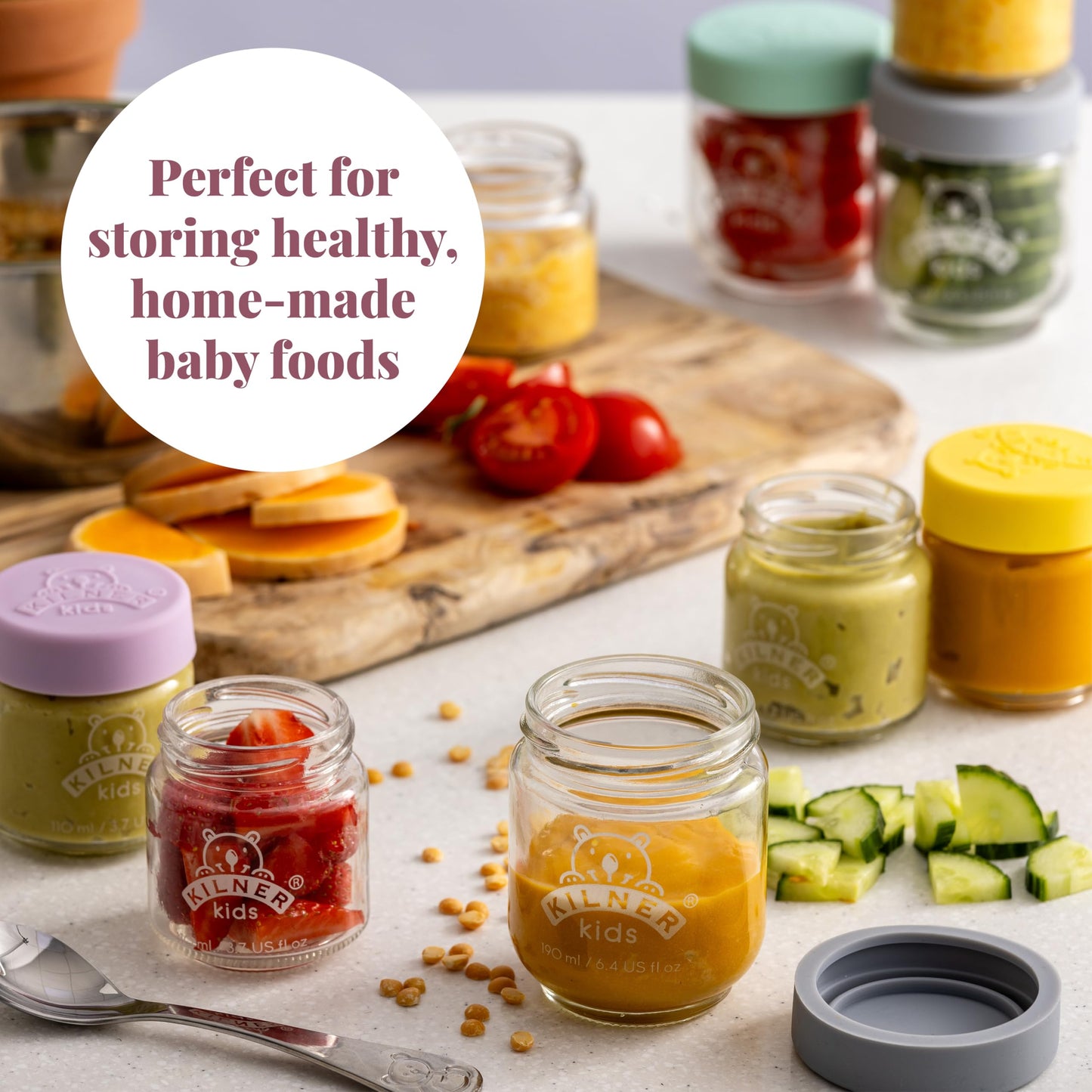 Kilner Kids Set of 6 190 ML Glass Jars