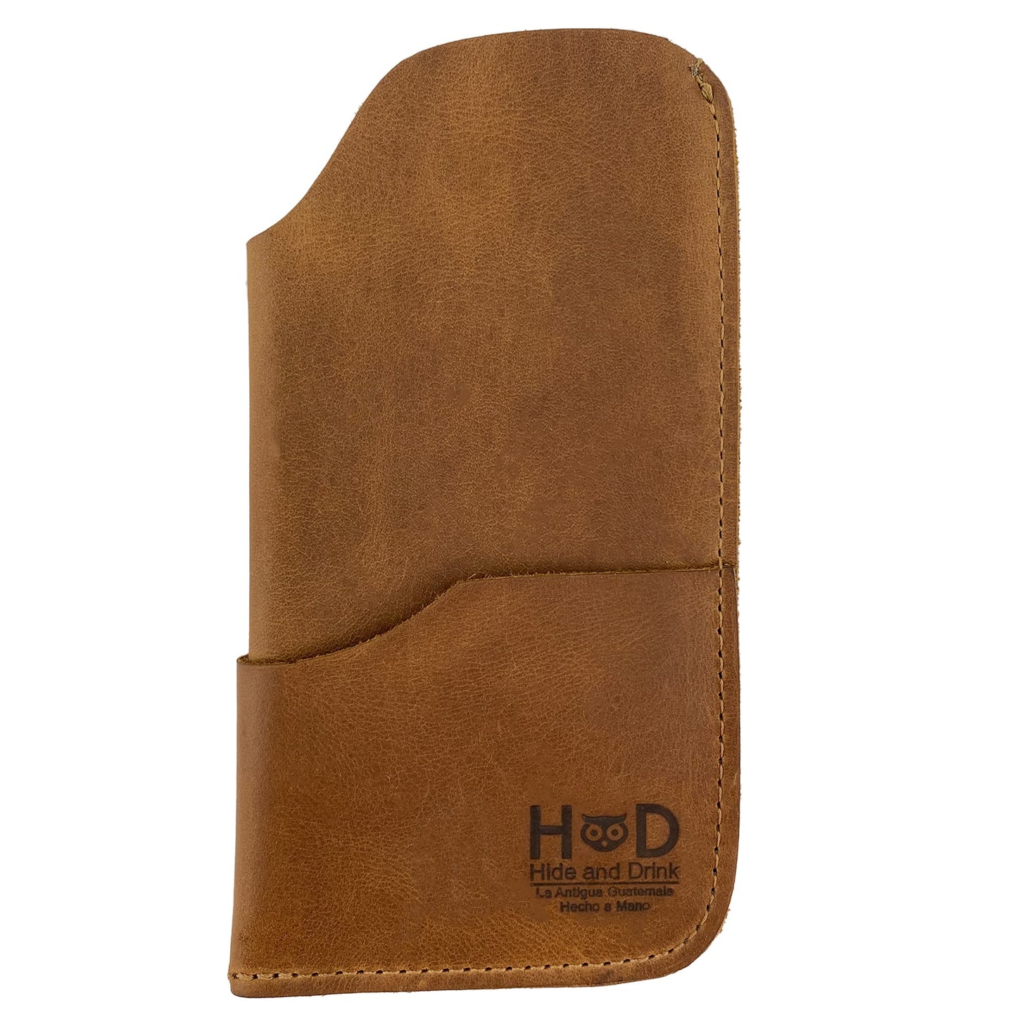 Hide & Drink, Rustic Sunglasses Case & Wallet Handmade from Full Grain Leather (Single Malt Mahogany)