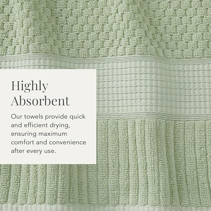 NY Loft 100% Cotton Towel Set 6 Piece Towel Set | Super Soft & Absorbent