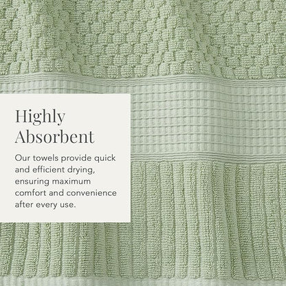 NY Loft 100% Cotton 4 Pack Bath Towel Set| Super Soft & Absorbent Quick-Dry