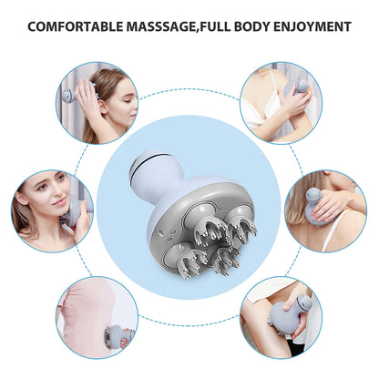 COMFIER Electric Scalp Massager with Mutlti-Modes Vibration, Portable Handheld Head Scratcher for Hair Growth,Waterproof Head Massager for Full Body,Dog Cat Massager for Deep Clean and Stress Relax