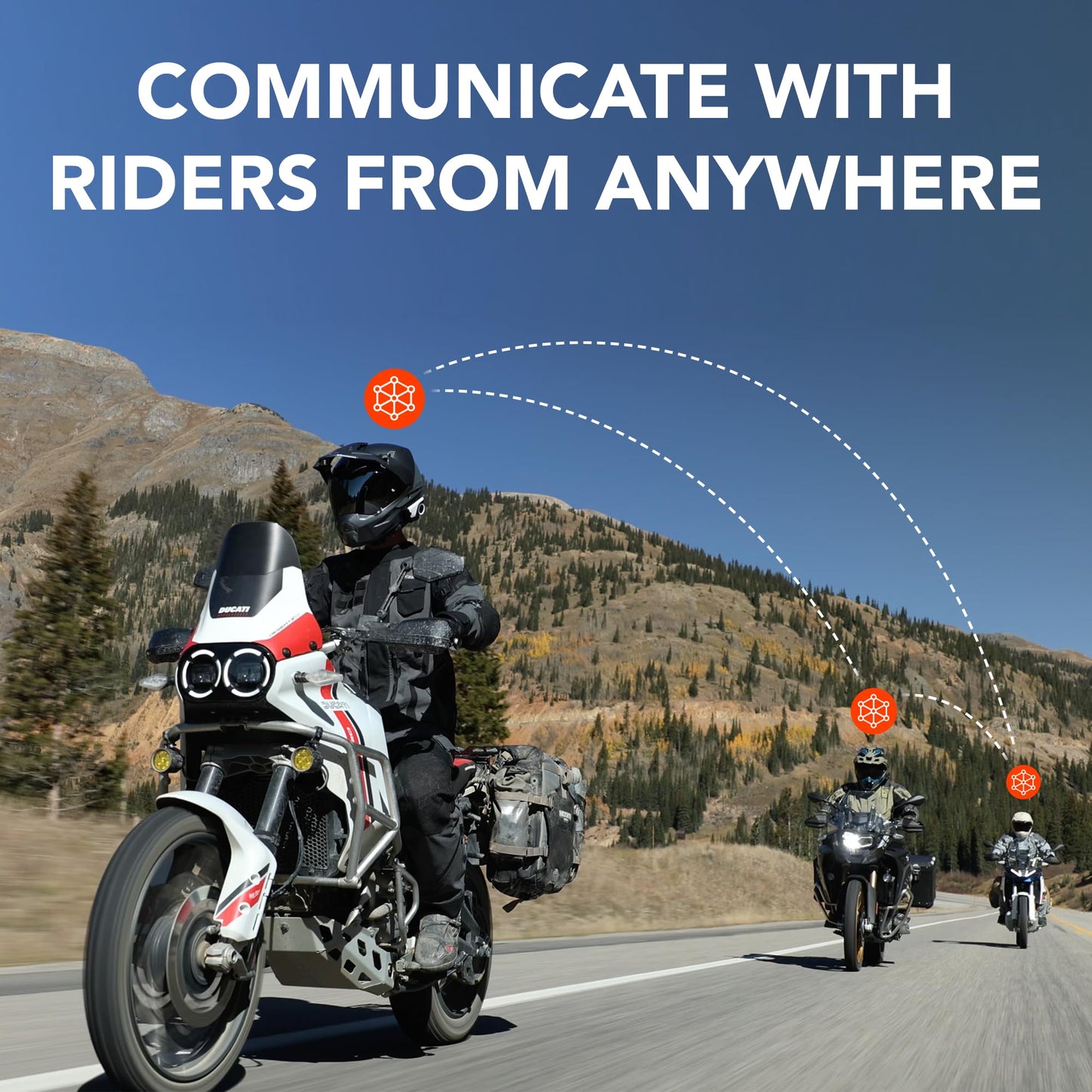 Sena 60S Motorcycle Communication Headset with Wave, Mesh, and Bluetooth Intercom, 2nd Generation Sound by Harman Kardon, Dual Pack