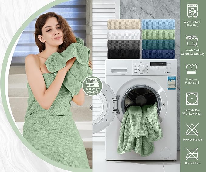 Hand Towels Set 2 Pack-16“x31”, Ultra Soft Microfibers Bathroom Towel Set