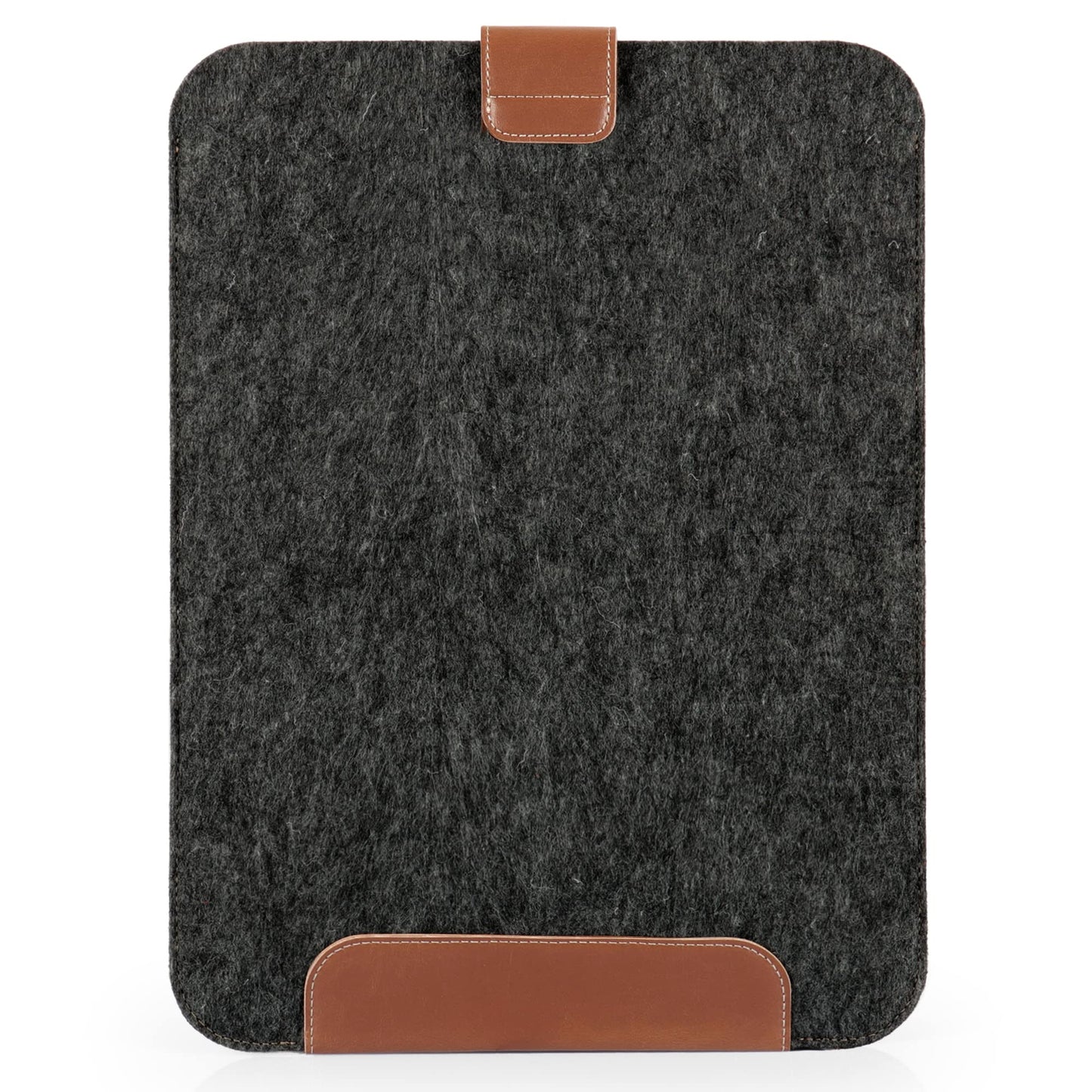 MegaGear 13" Genuine Leather & Fleece Slim MacBook Bag – Stylish & Protective Sleeve for MacBook Pro, MacBook Air, and Laptops
