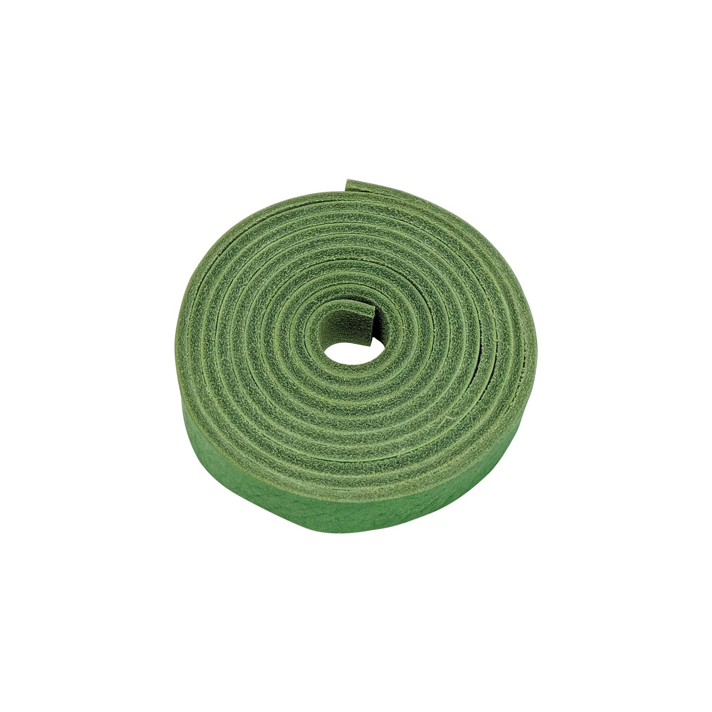 TOFL 3/4" Wide Leather Strap | Leather Strips for Crafts, Jewelry, & Furniture Projects | 72" (6 Feet) Long x 3/4" Wide x 1/8" Thick (7-8oz) | Leaf Green