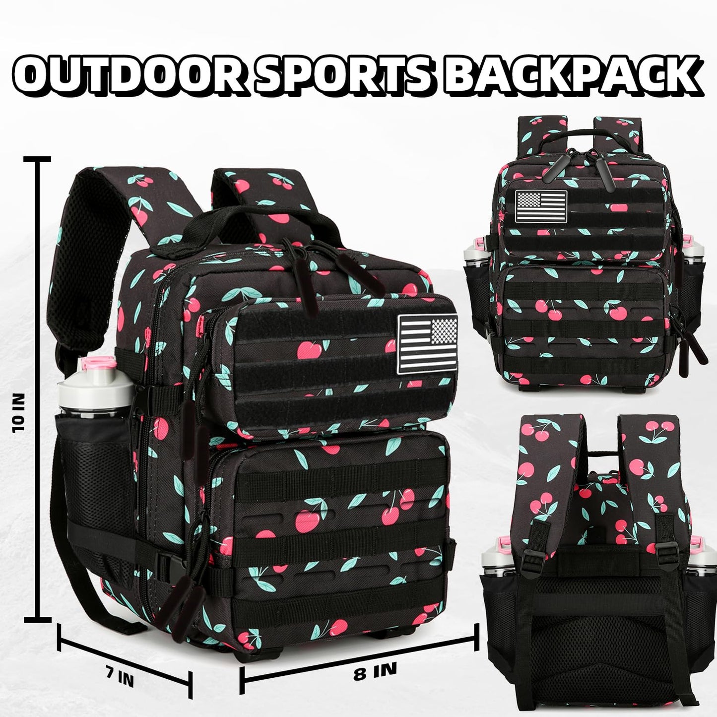HongXingHai 9L Mini Tactical Backpack for Men and Women Tactical Backpack Small for Hiking Small Tactical Bag Fitness Pack