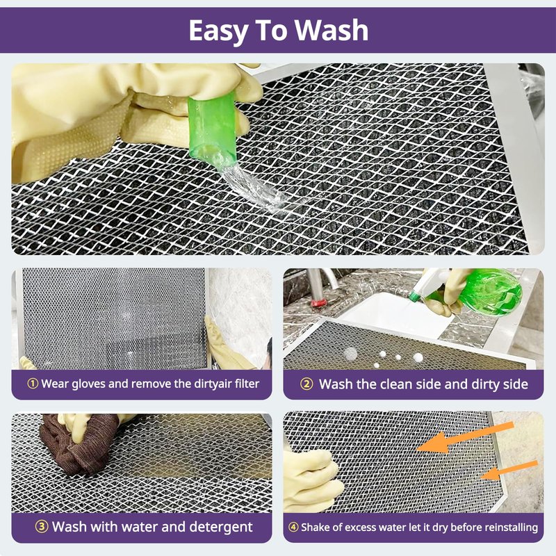 Nexiview 18x30x1 Furnace Filter-MERV8, Washable & Reusable Electrostatic Air Filter, AC/HVAC Furnace Filter, Permanent Air Filter, Breathe Fresher, Easy Install
